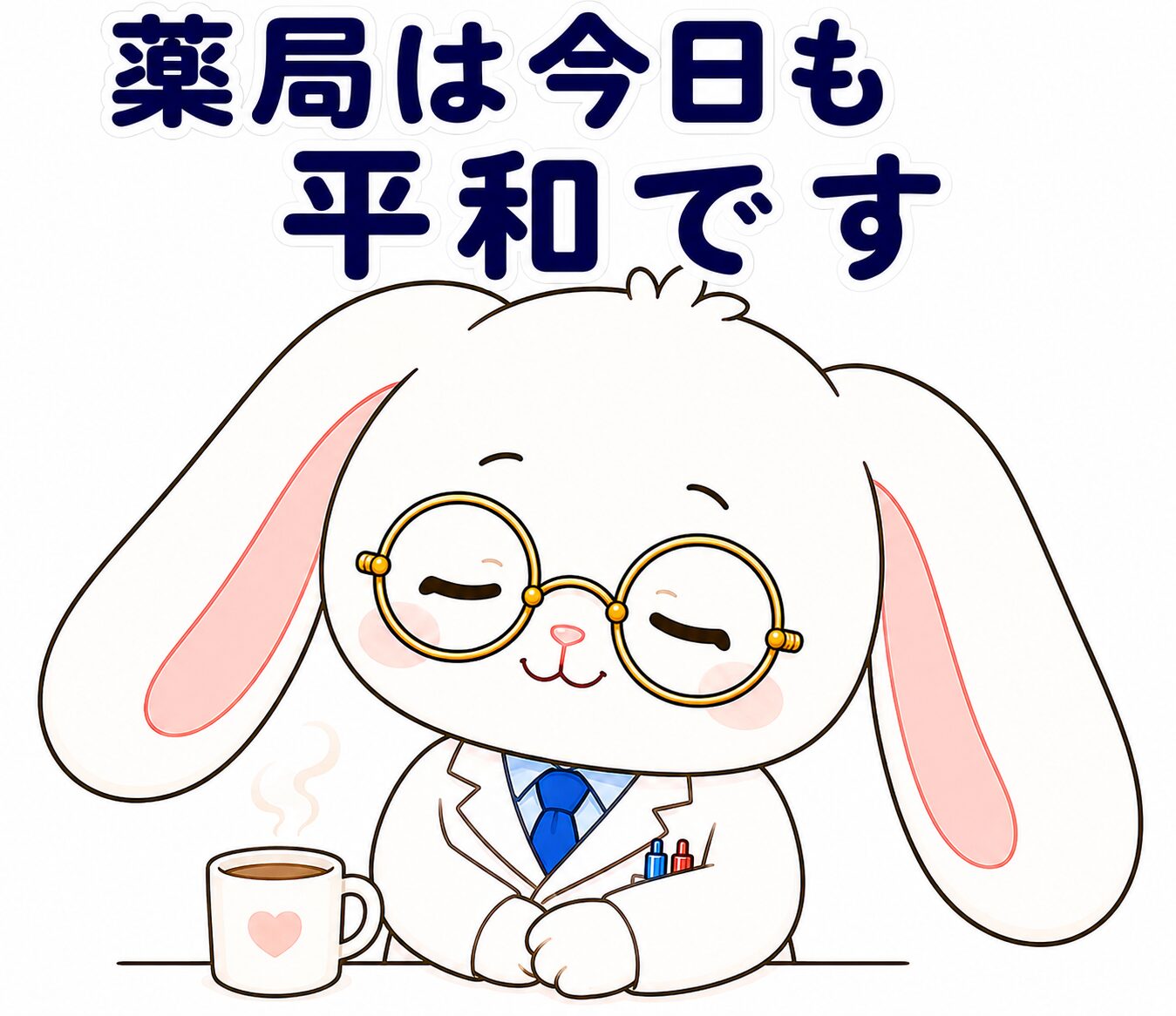 薬剤師のコツコツうさぎ2 LINEスタンプ（薬局は今日も平和です）